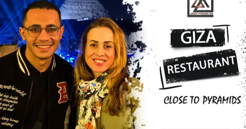 dining at restaurants near the giza pyramids with pyramid views